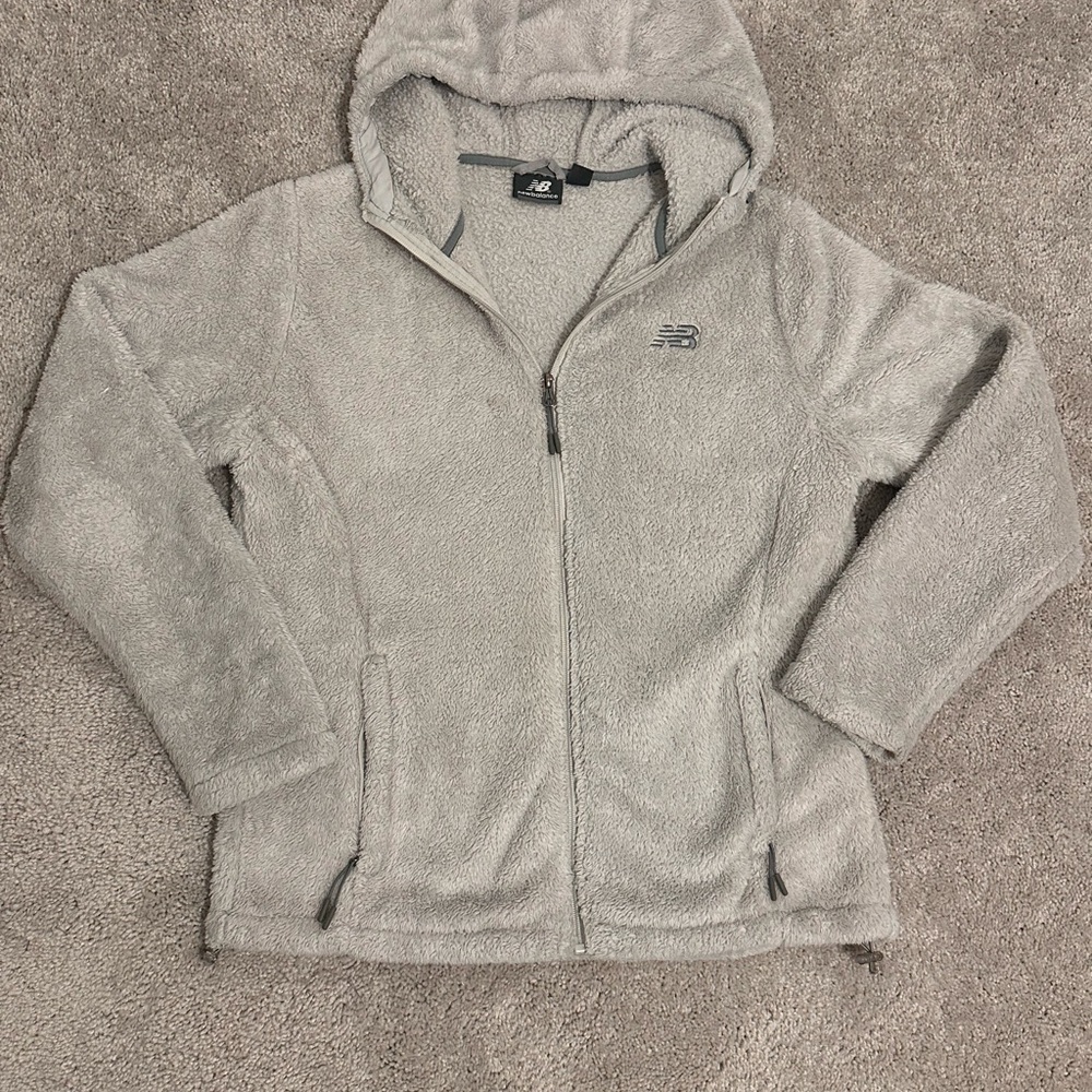 New Balance Gray Fleece Hoodie